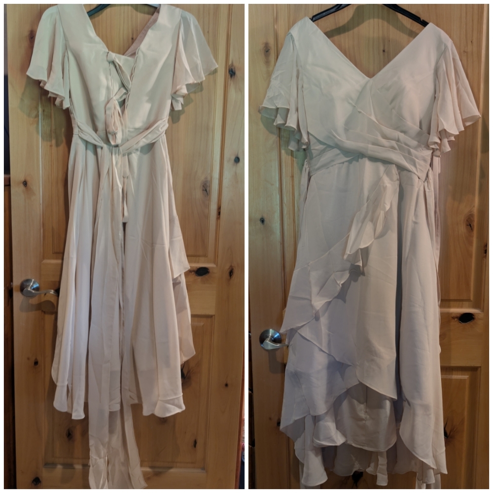 Elegant Cream Women's Dress